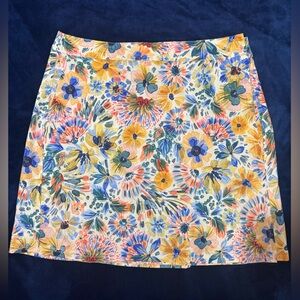 Floral Mini Skirt - Multicolor